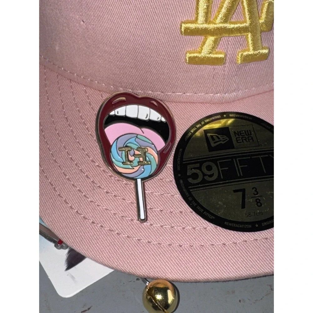 Hat Club Sugar‎ Shack 2.0 Catty Cane Pin New Era Lollipop Red Lips
